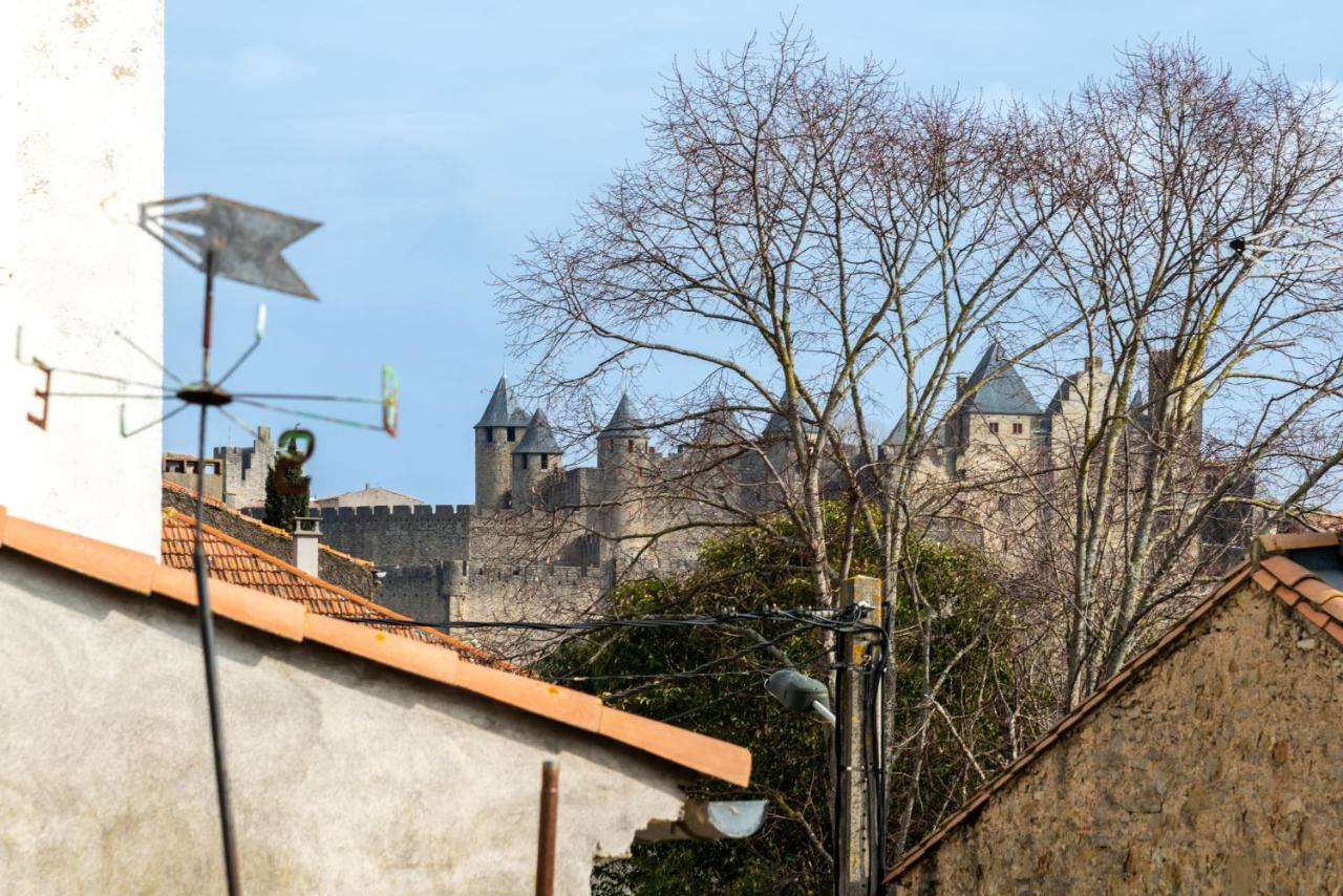 L'Arche De La Cite Avec Netflix Fibre Et Clim Apartment Carcassonne Bagian luar foto